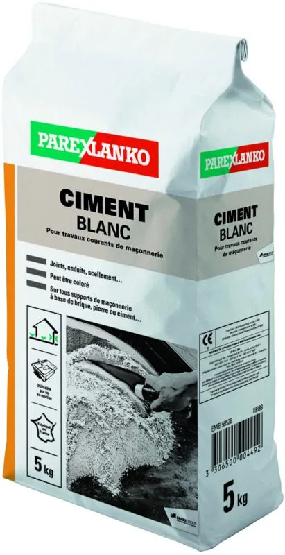 PAREXGROUP SA Ciment Blanc 52,5 R Sac 5kg 3 PAREXGROUP SA Ciment Blanc 52,5 R Sac 5kg