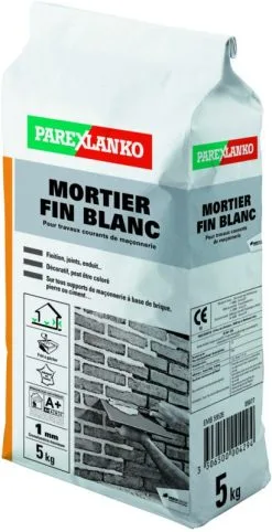 PAREXGROUP SA Mortier Fin Blanc Sac De 5kg