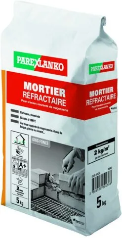 PAREXGROUP SA Mortier Refractaire PAREXLANKO Gris Sac De 5kg