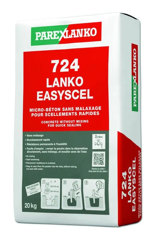 PAREXGROUP SA MICRO BETON SANS MALAXAGE 724 LANKO EASYSCEL 20KG 3 PAREXGROUP SA MICRO BETON SANS MALAXAGE 724 LANKO EASYSCEL 20KG
