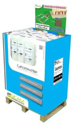 SICAM SA Feutre Geotextile GEOFOS - Long. 80m X Larg. 0,70m