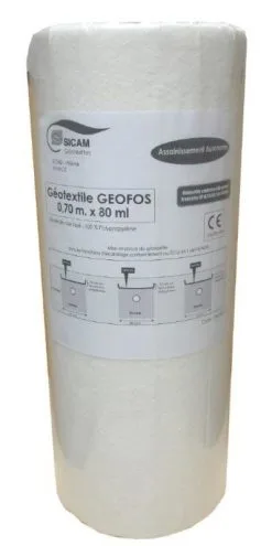 SICAM SA Feutre Geotextile GEOFOS - Long. 50m X Larg. 5,20m