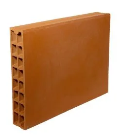 TERREAL STRUCTURE Carreau De Terre Cuite PLACBRIC TBL - Long. 66,6cm X Haut. 5cm X Ep. 10cm