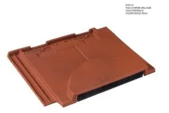 Monier Tuile Chatiere Fontenelle Terre Cuite Rouge Vieilli - Long. 35 Cm X Larg. 44,4 Cm