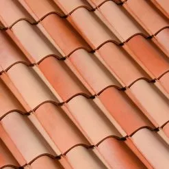 Monier Tuile Feriane Terre Cuite Tons Varies Atlantique - Long. 48 Cm X Larg. 29 Cm