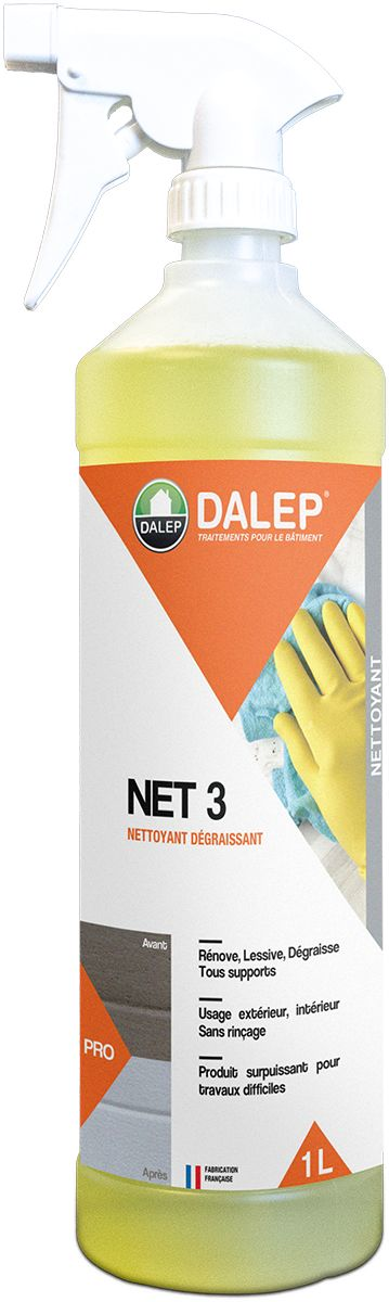 DALEP Nettoyant Degraissant NET 3 - Pulverisateur 1 L 3 DALEP Nettoyant Degraissant NET 3 - Pulverisateur 1 L
