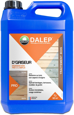 DALEP Degriseur Bois Pret A L'emploi D'GRISEUR - Bidon De 5L