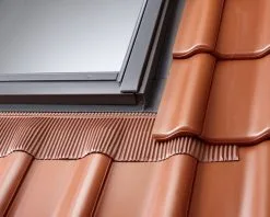 Velux Raccord Sur Toiture EDW SK08 0000 Pour Ondes - Larg. 114cm X Haut. 140cm Gris