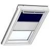 Velux Store Occultant Et Plisse Manuel En Aluminium DFD UK08 1100S Bleu Marine Et Blanc - Larg. 134 Cm X Haut. 140 Cm