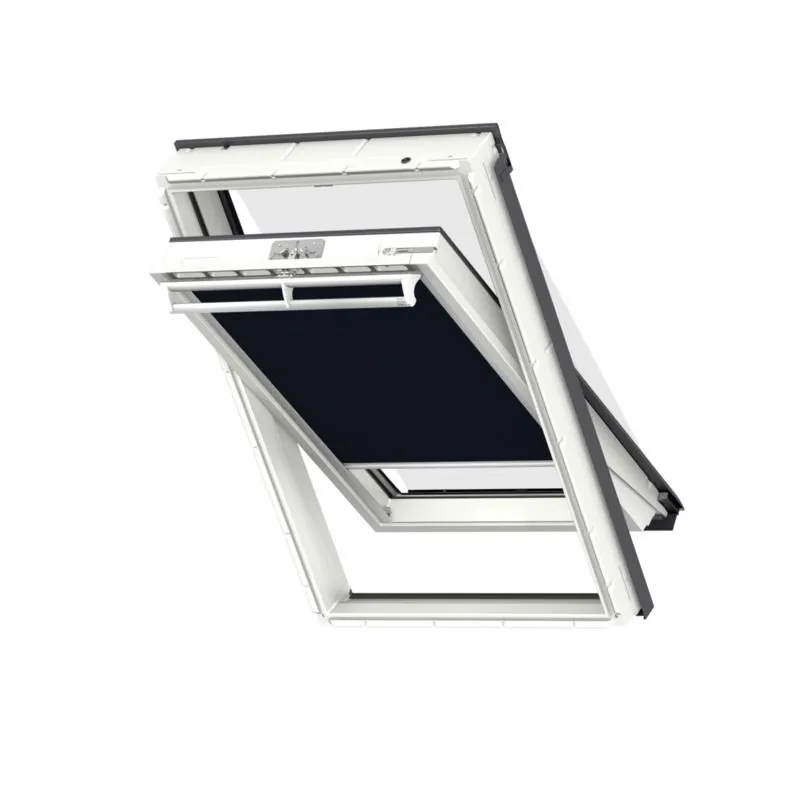 Velux Store Occultant Manuel En Aluminium DKL C01 1100S Bleu Fonce - Larg. 55 Cm X Haut. 70 Cm 3 Velux Store Occultant Manuel En Aluminium DKL C01 1100S Bleu Fonce - Larg. 55 Cm X Haut. 70 Cm