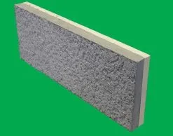 SEAC Planelle En Beton ISOPLANEL S92 - Long. 50cm X Haut. 5cm X Ep. 16 Cm