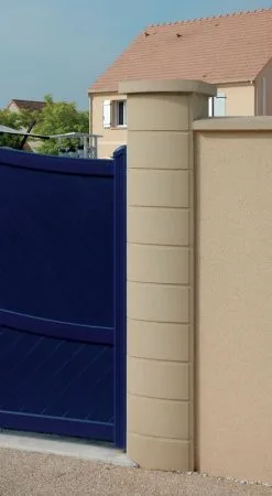 Weser Chapeau De Pilier Ovalis Plat 46 X (46/32,5) X 6 Ton Pierre