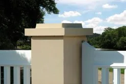 Weser Chapeau De Pilier Double Couronnement 40 X 40 Ton Pierre