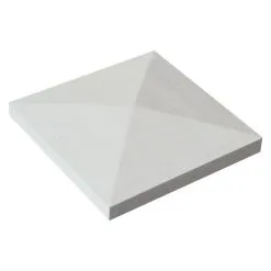 Weser Chapeau De Pilier Pointe De Diamant 32 X 32 Blanc Casse