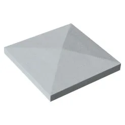 Weser Chapeau De Pilier Pointe De Diamant 32 X 32 Gris