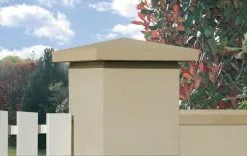 Weser Chapeau De Pilier Pointe De Diamant 40 X 40 Ton Pierre