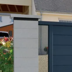 Weser Chapeau De Pilier Plat 50 X 50 Gris