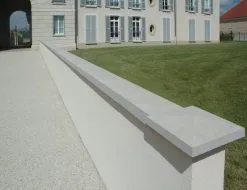 Weser Chaperon De Mur Optipose 1 Pente 49 X 23 Gris