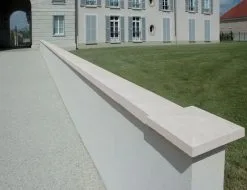 Weser Chaperon De Mur Optipose 1 Pente 49 X 28 Blanc Casse