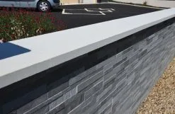 Weser Chaperon De Mur Optipose Plat 99X30 Blanc Casse