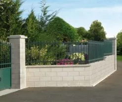 Weser Element De Muret Lisse 40 X 18 X 16,7 Blanc Casse