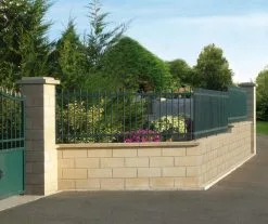 Weser Element De Muret Lisse 40 X 18 X 16,7 Ton Pierre