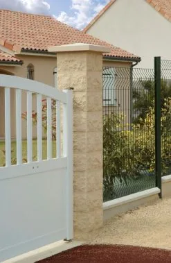 Weser Element De Pilier Taille 30 X 30 X 16,7 Ton Pierre