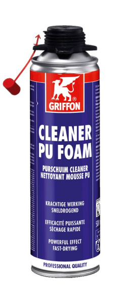 GRIFFON FRANCE SARL Nettoyant Special Mousse PU, Pistolable CLEANER PU-FOAM - Aerosol 500 ML