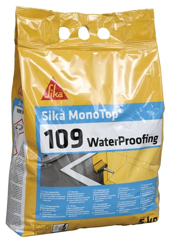 Mortier Pret A Gacher Sika MonoTop-109 WaterProofing Sac De 5kg 3 Mortier Pret A Gacher Sika MonoTop-109 WaterProofing Sac De 5kg