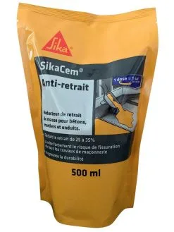 Additif Pour Betonnage Sikacem AntiRetrait Marron