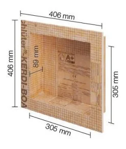 SCHLUTER SYSTEMS KERDI-BOARD-N NISCHE 305x305mm - Modele B