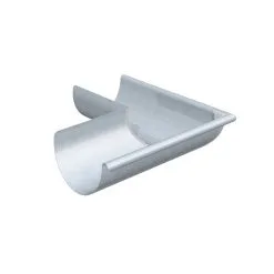 RHEINZINK FRANCE Equerres Soudees, Boudin Ø 14 Mm Developpe : 333 Mm Exterieure PrePATINA Naturel